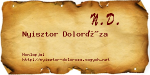 Nyisztor Doloróza névjegykártya